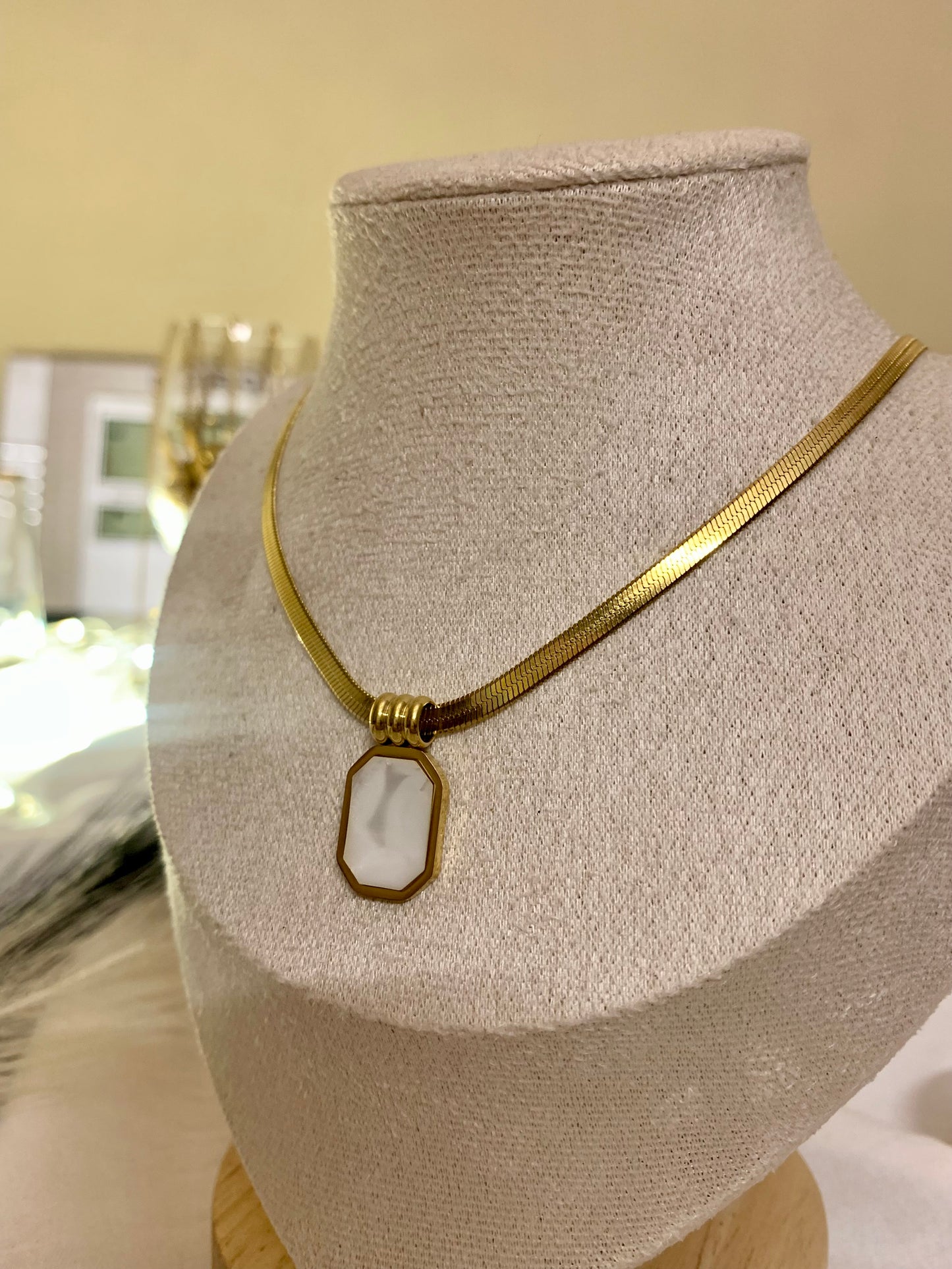 Annie white Pendant