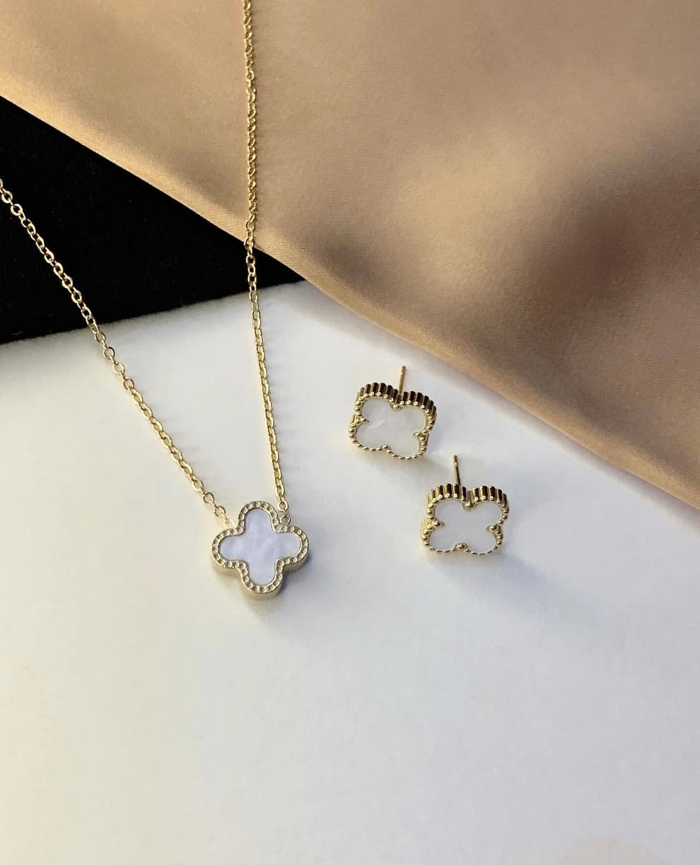 Four Leaf Clover Set (White)