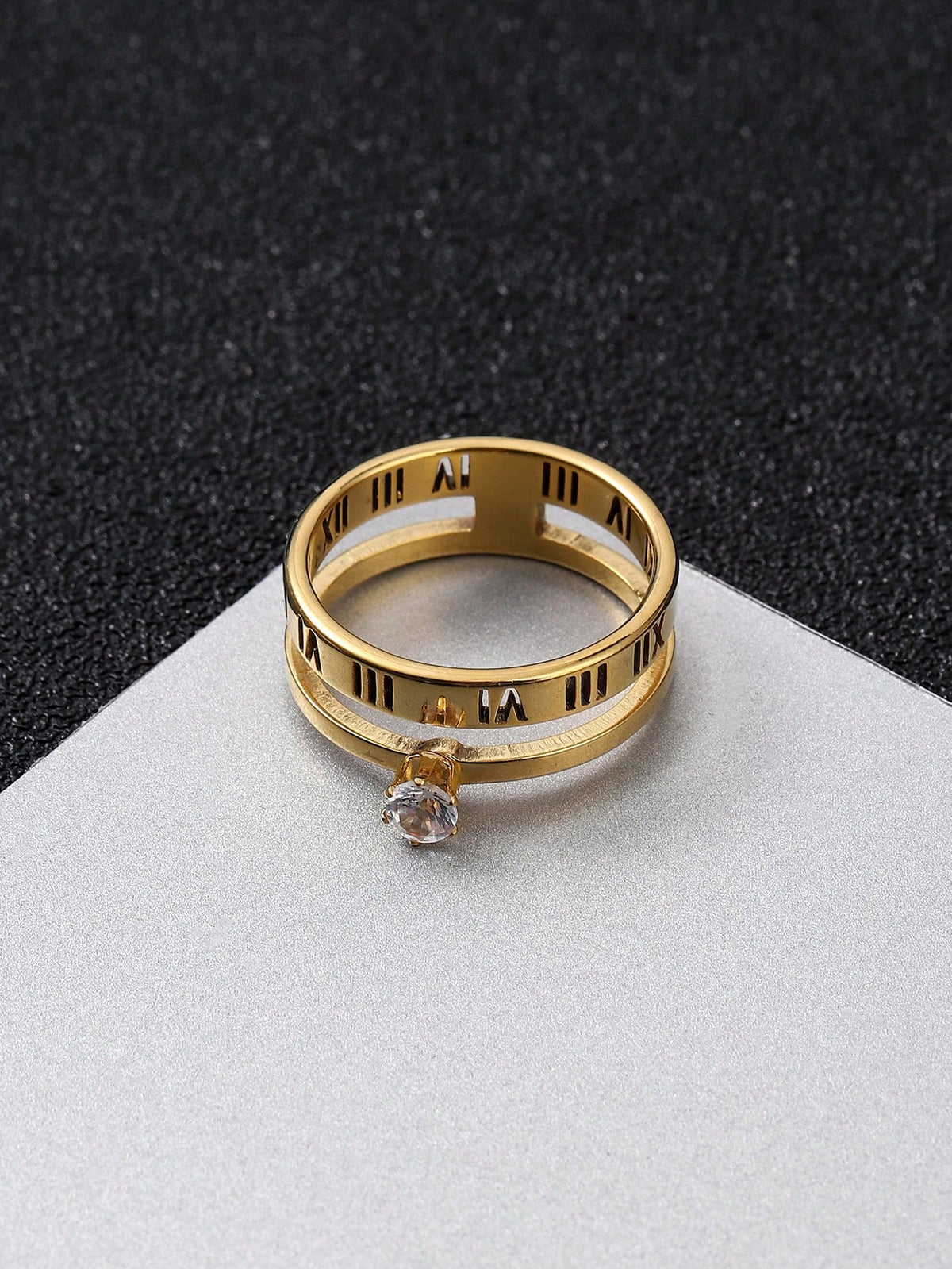 Diamond Rome Ring