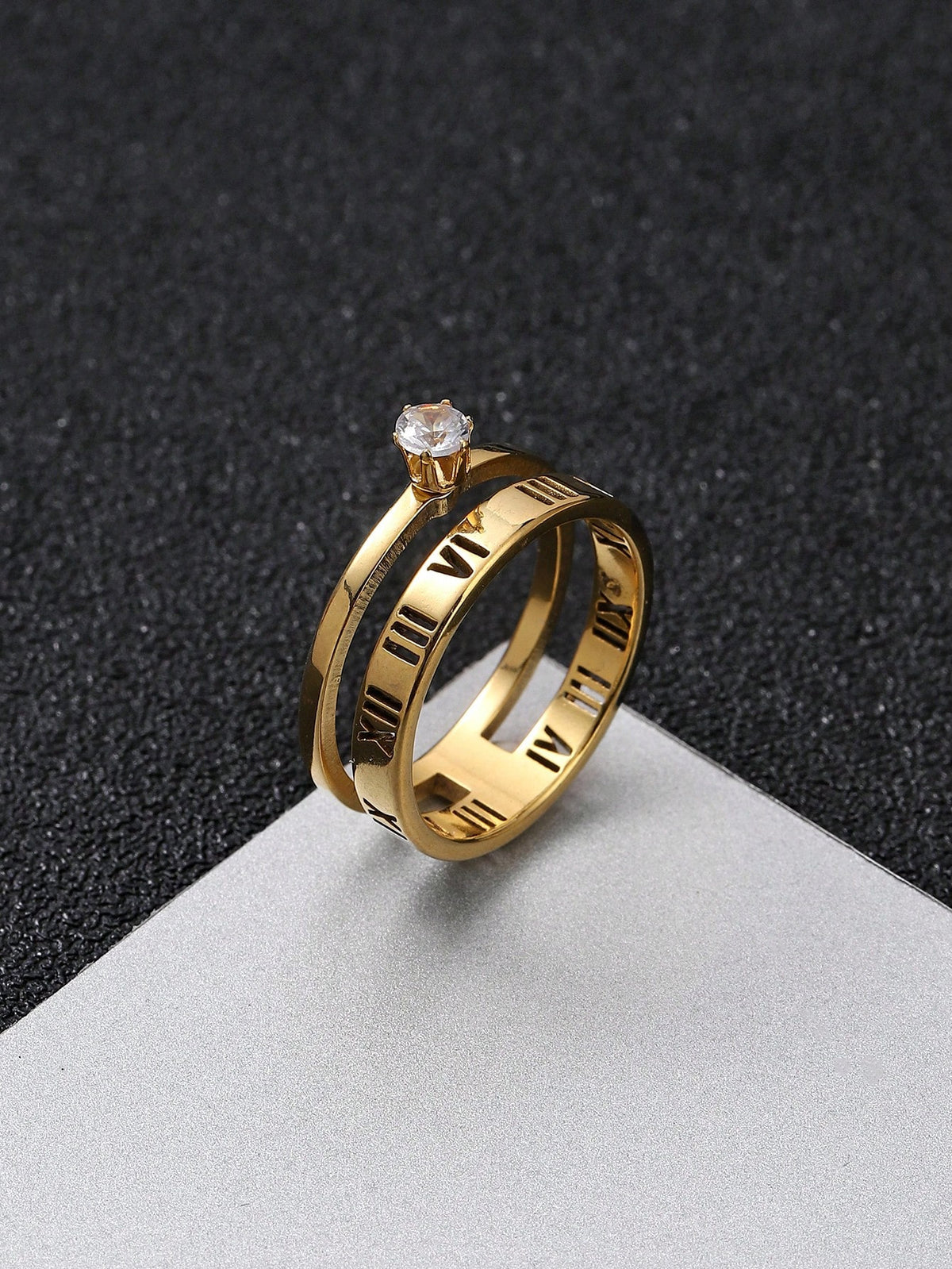 Diamond Rome Ring