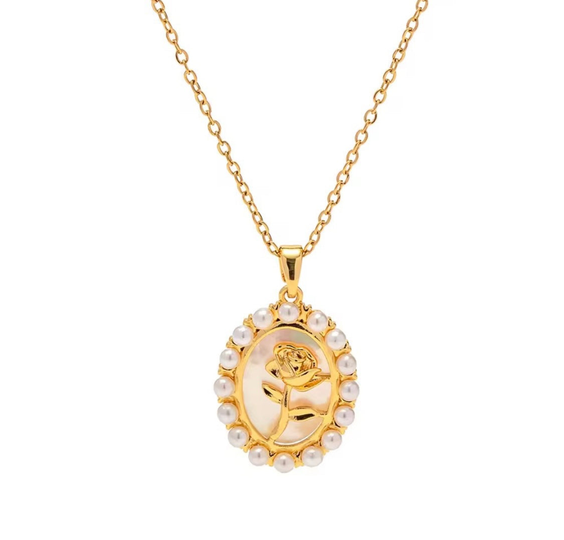 Rose Pearl Pendant