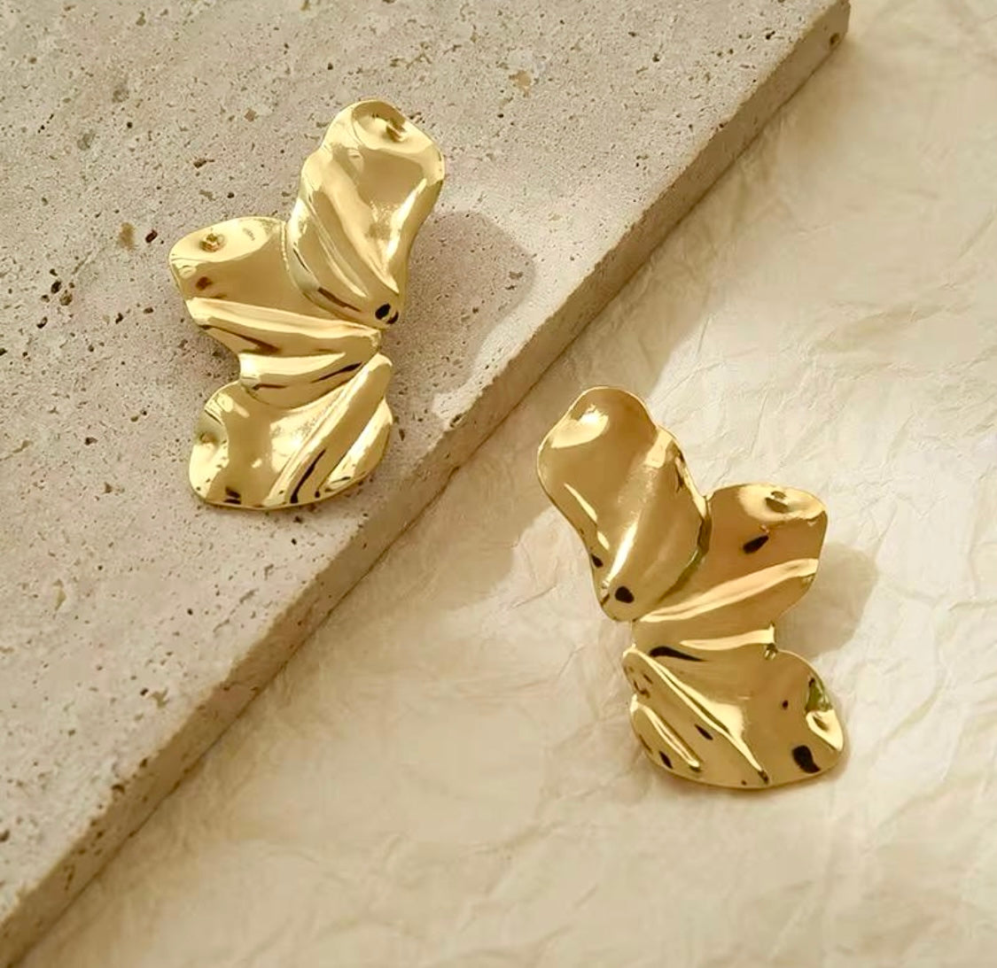 Half Floral Earrings