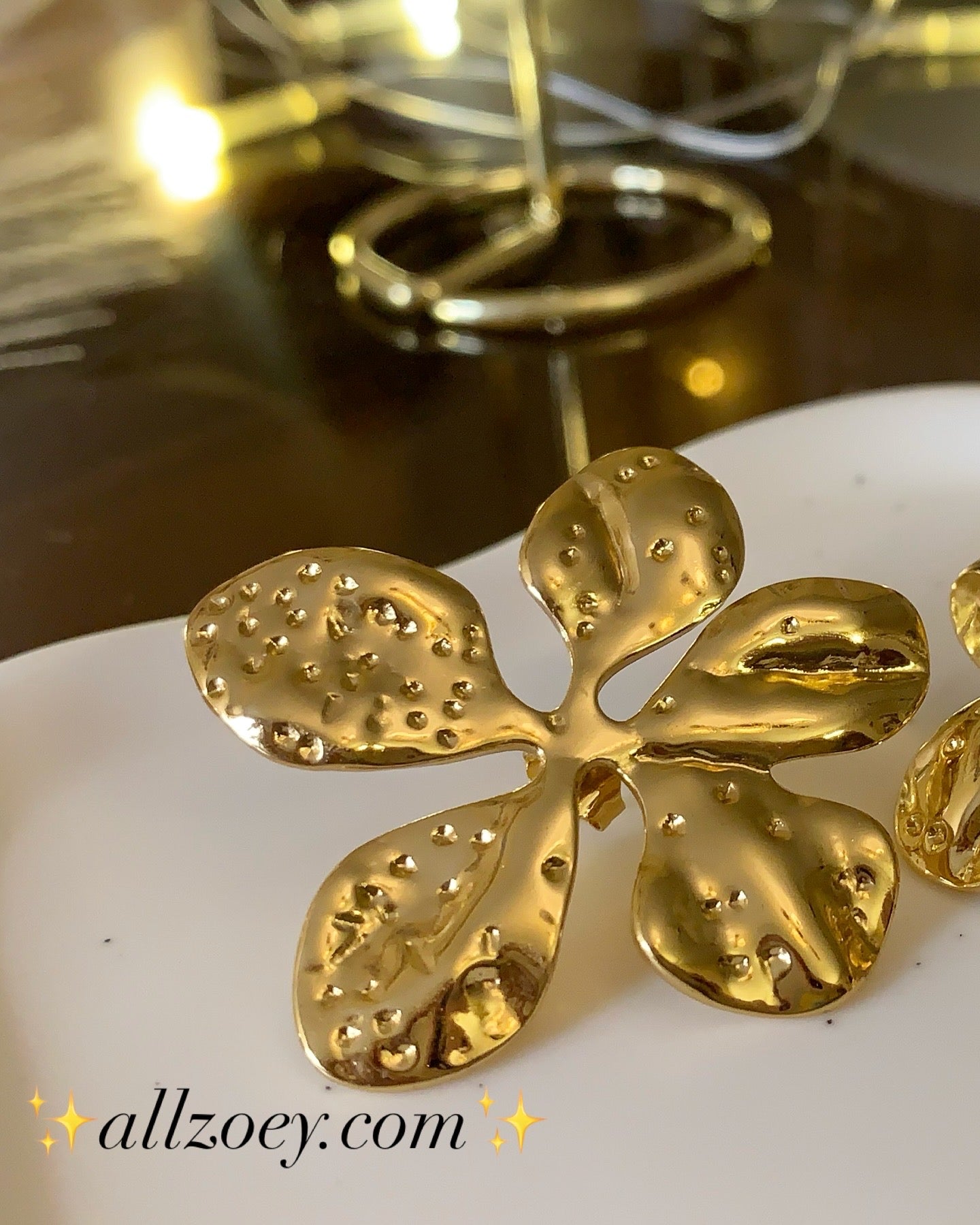 Vintage Floral Studs