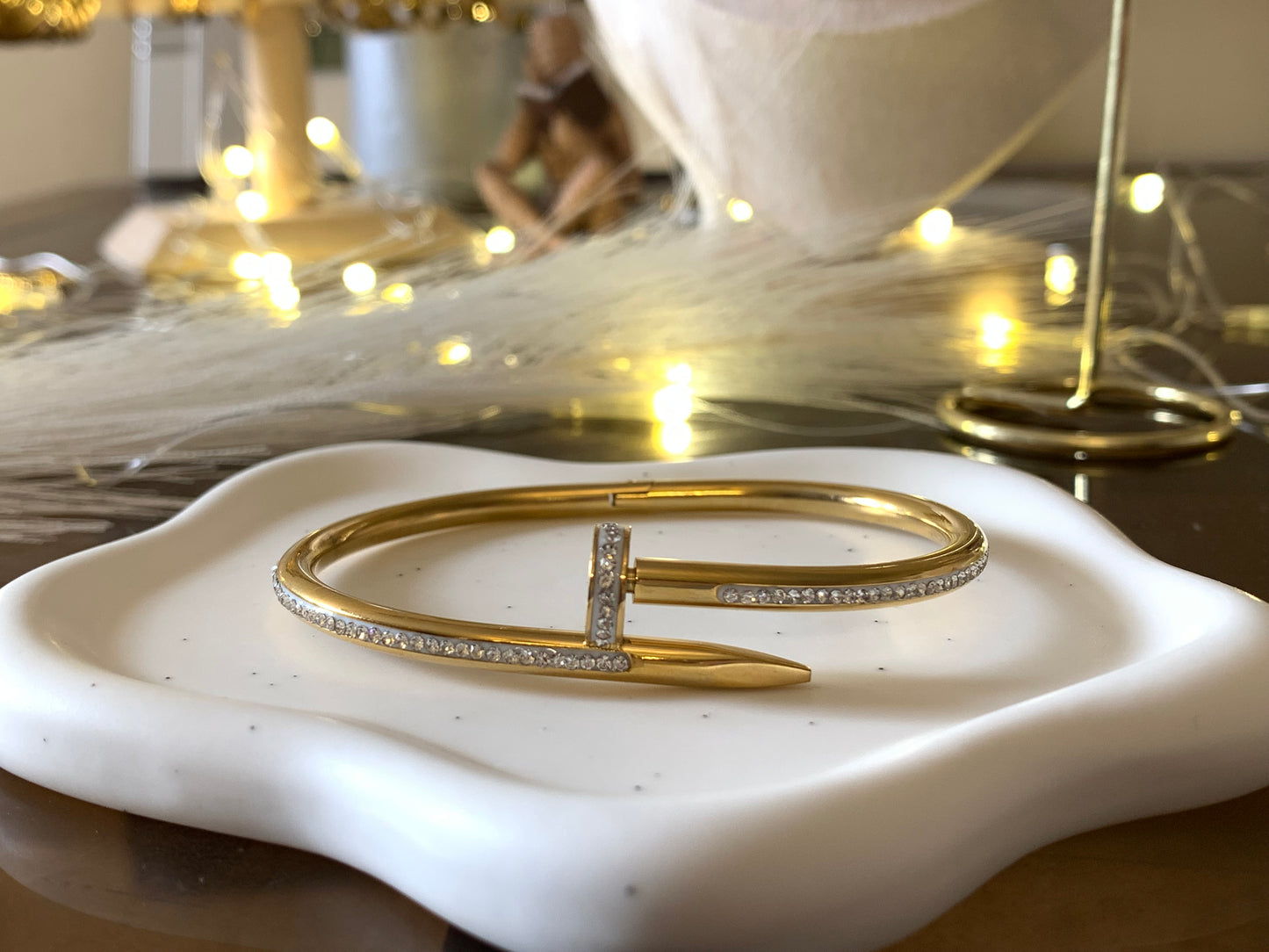 Diamond Nail Delight Cuff