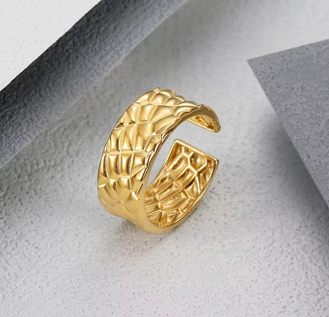 Honeycomb Ring (Adjustable)
