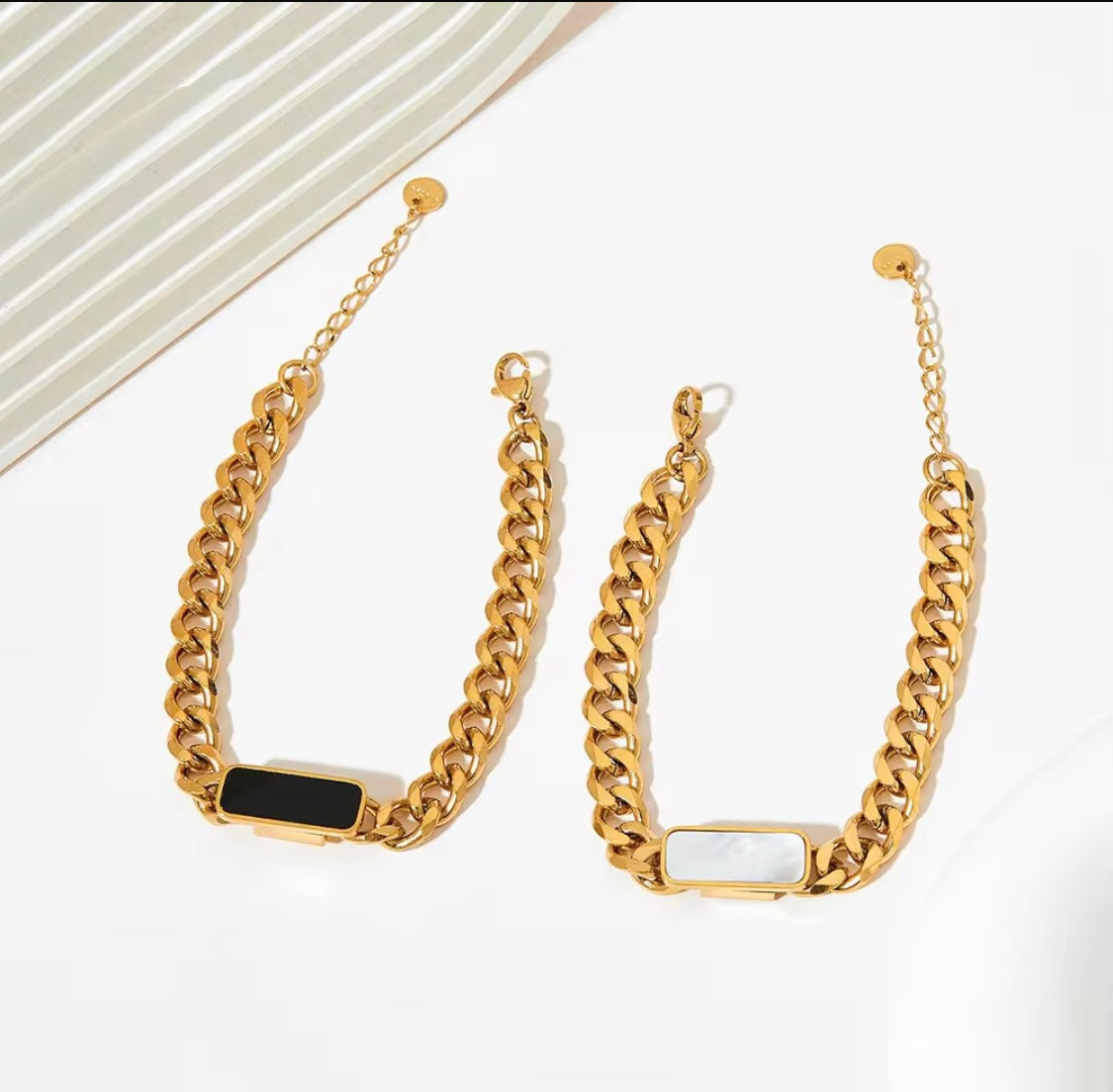 Onyx Bar Bracelet