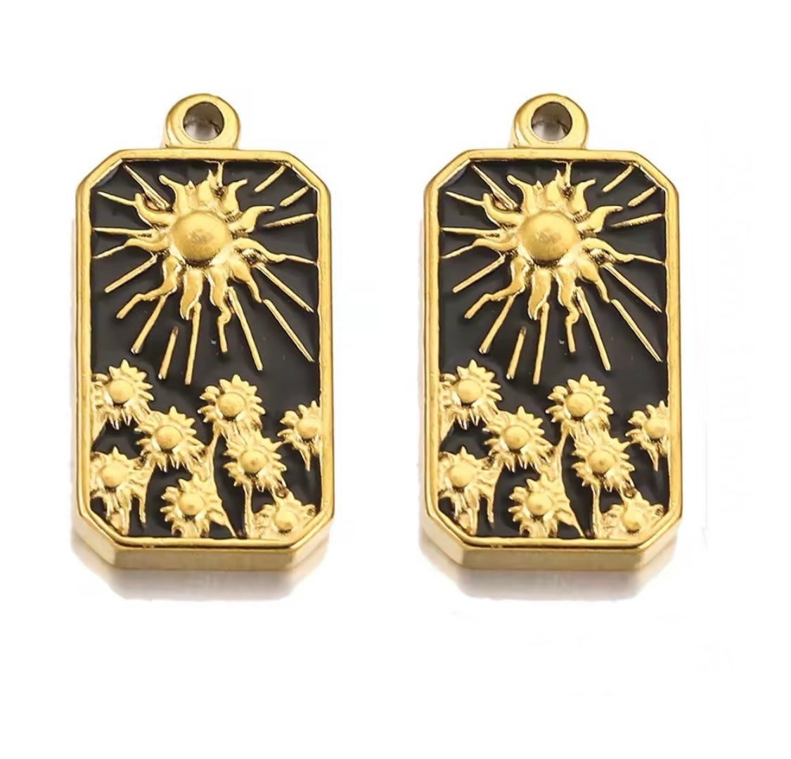Sun Tarot Card Pendant