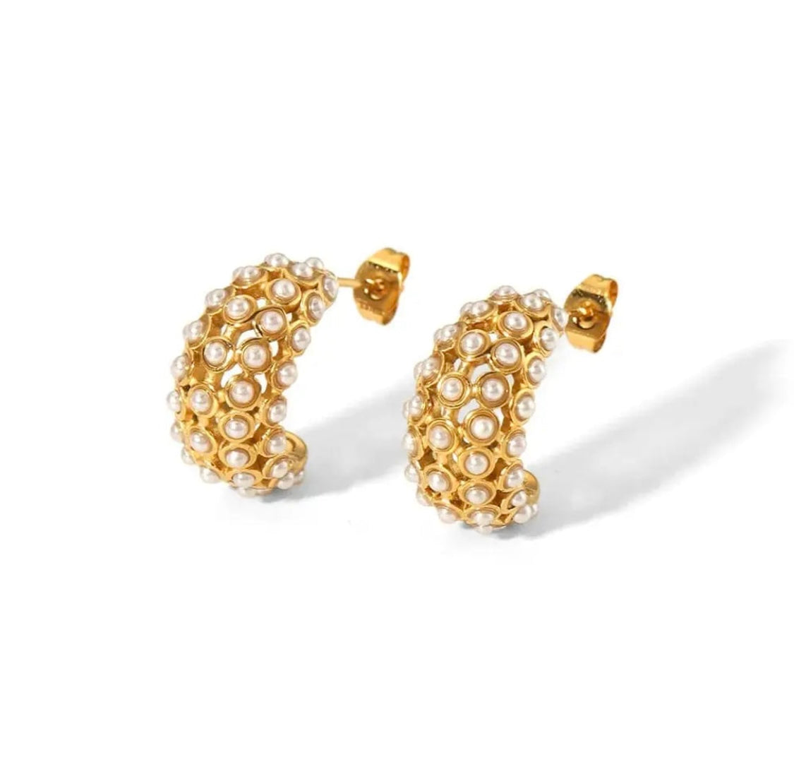 Lala Gold Studs