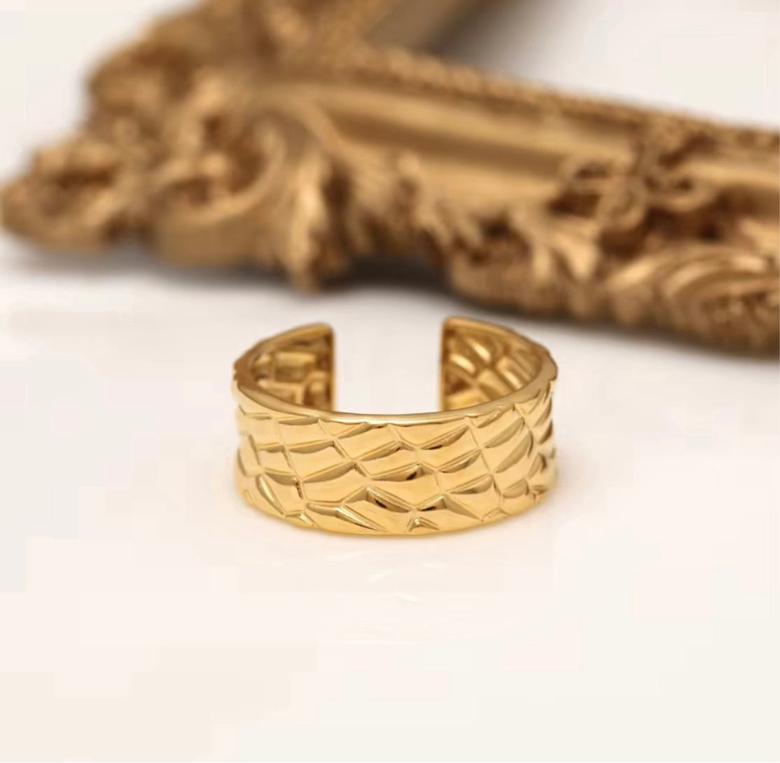 Honeycomb Ring (Adjustable)