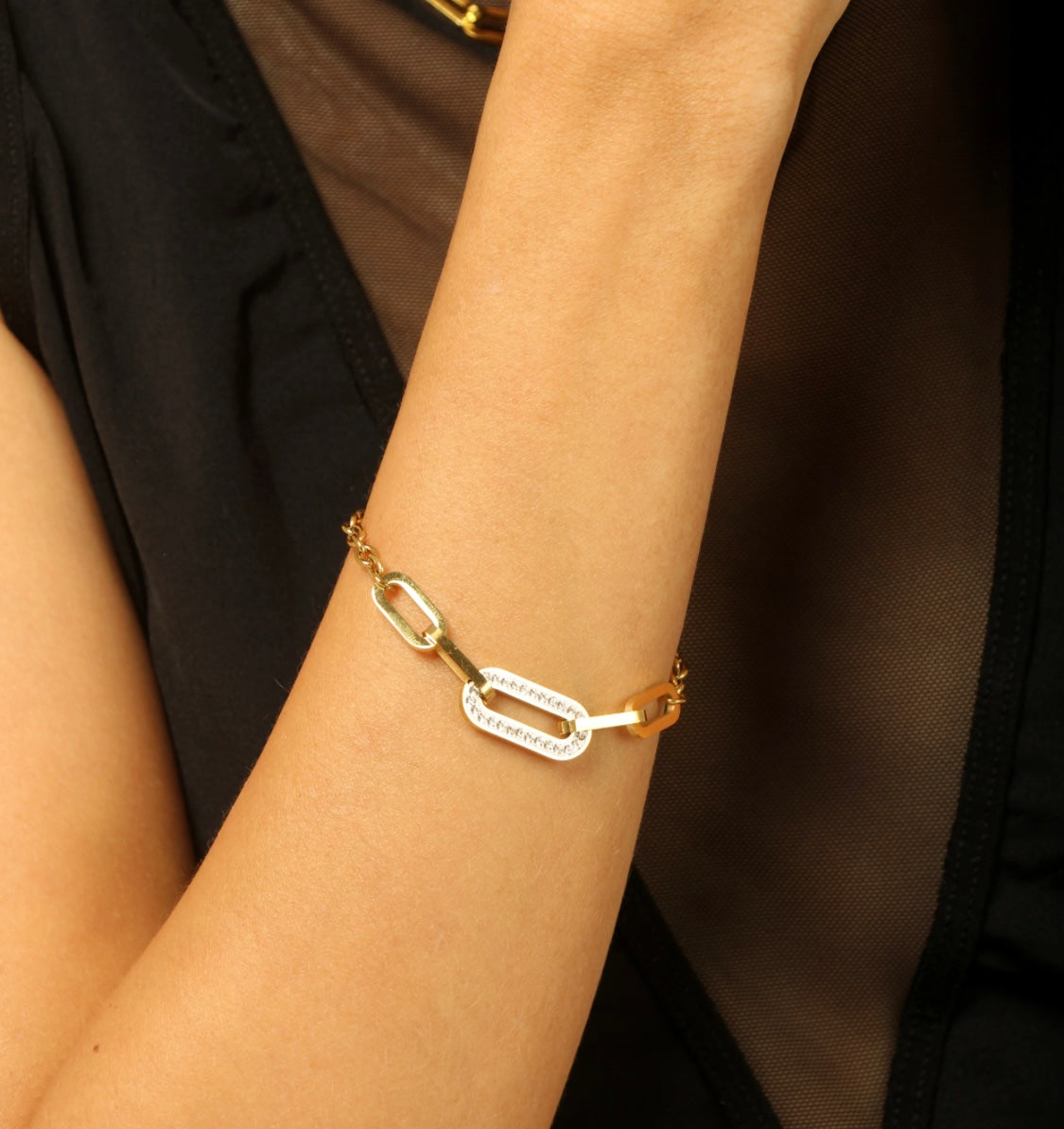 Diamond Accent Chain Bracelet