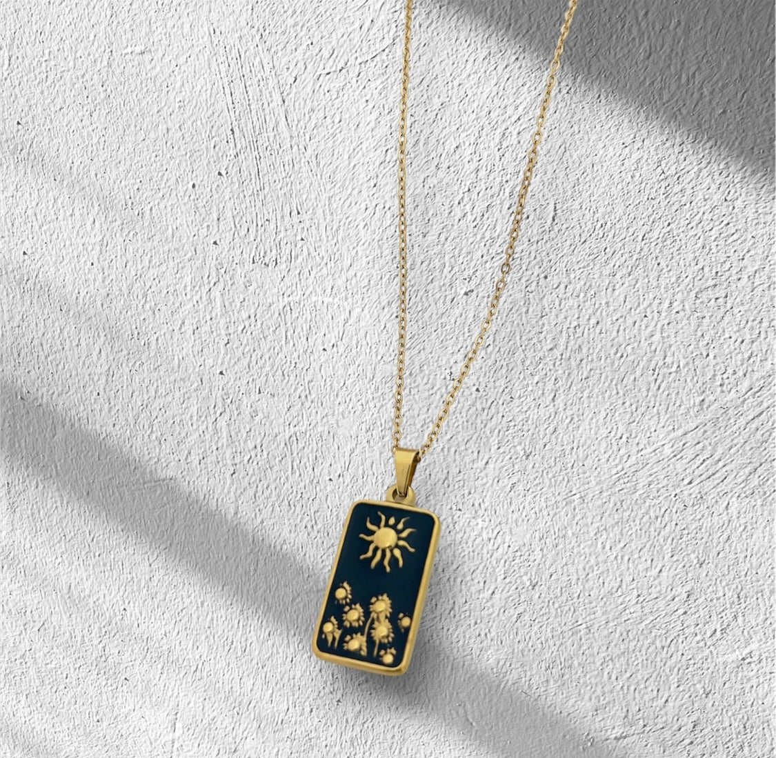 Sun Tarot Card Pendant