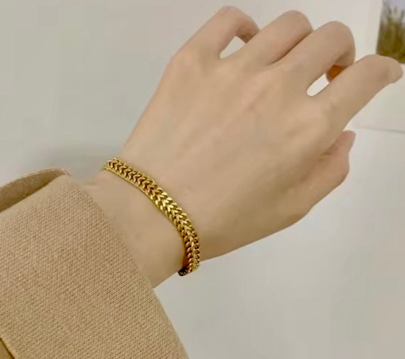Titanium Gold Bracelet