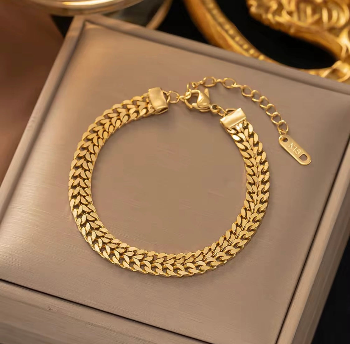 Titanium Gold Bracelet