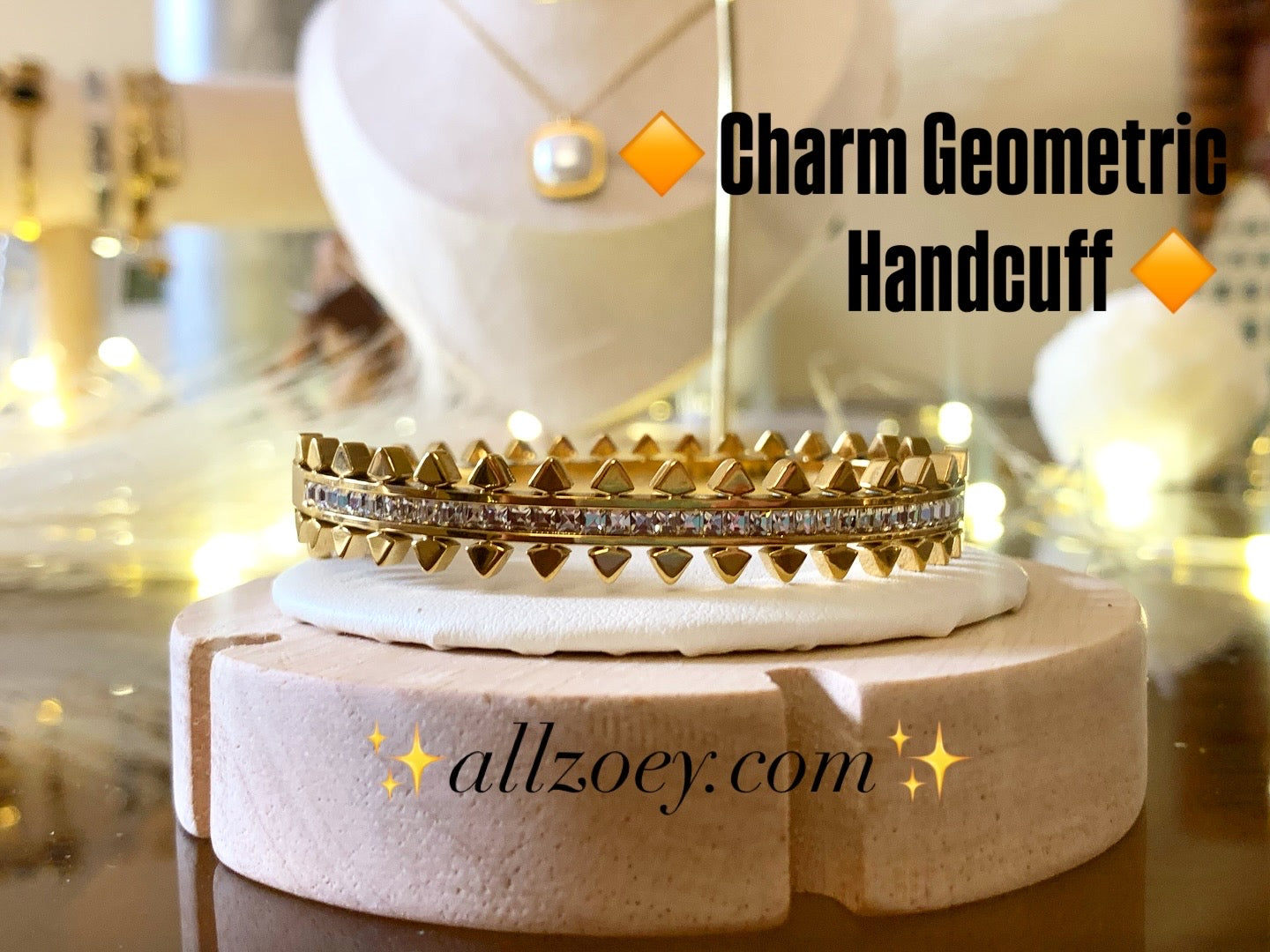 Charm Geometric Bangle