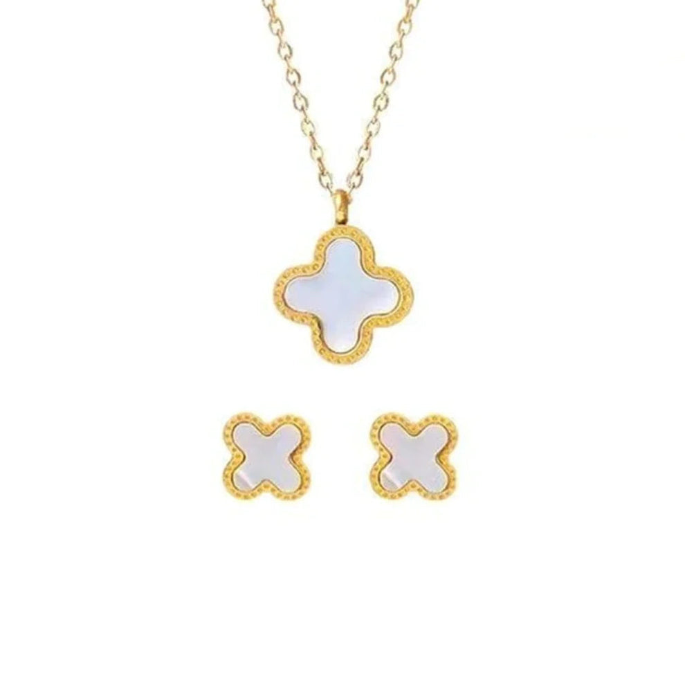 Four Leaf Clover Set (White)