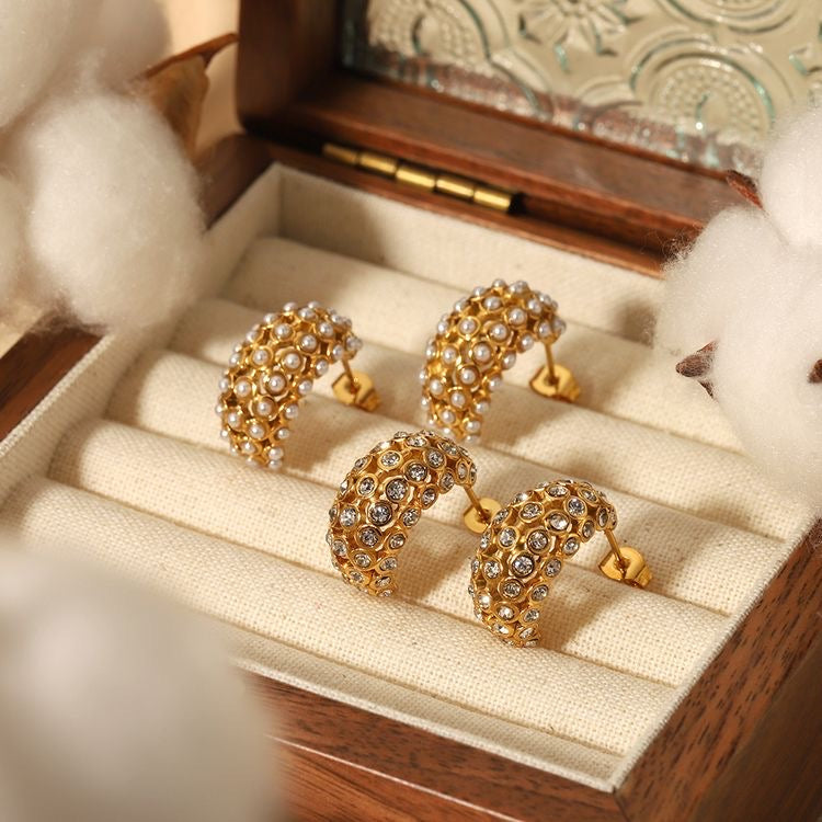 Lala Gold Studs