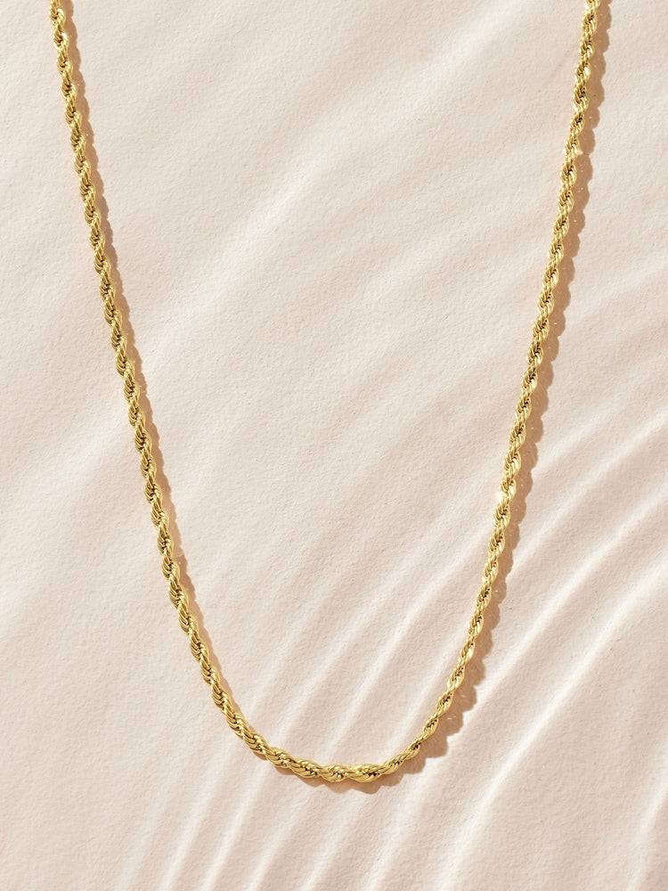 Twisted Gold Chain & Bracelet Set