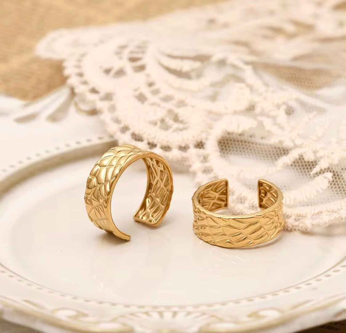 Honeycomb Ring (Adjustable)