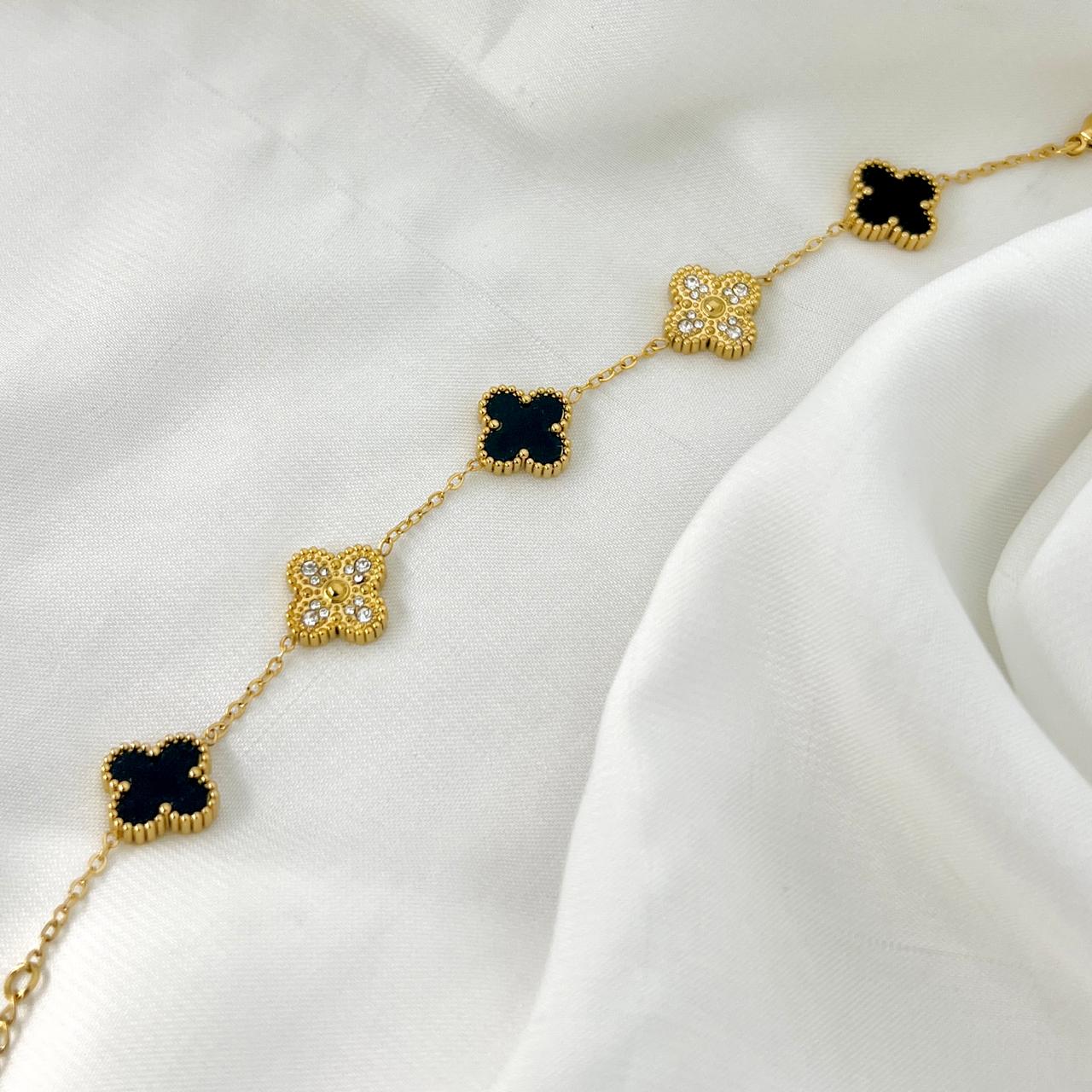 Zirconia Clocer Double Side Bracelet