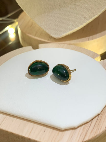 Green Emeralds Stone Set