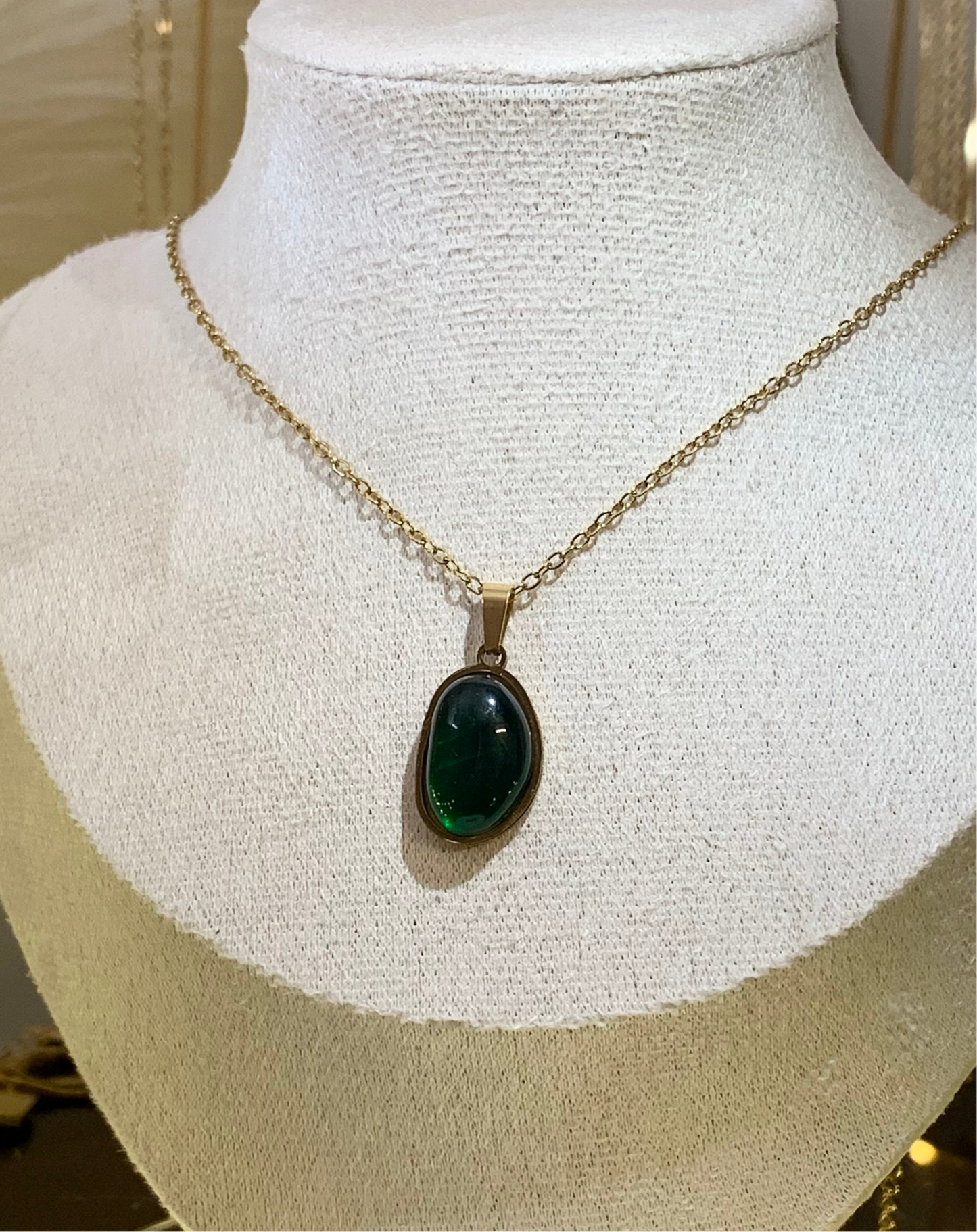 Green Emeralds Stone Set