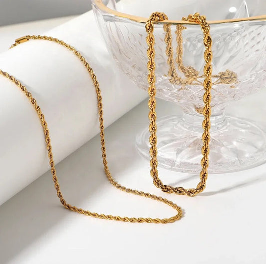 Twisted Gold Chain