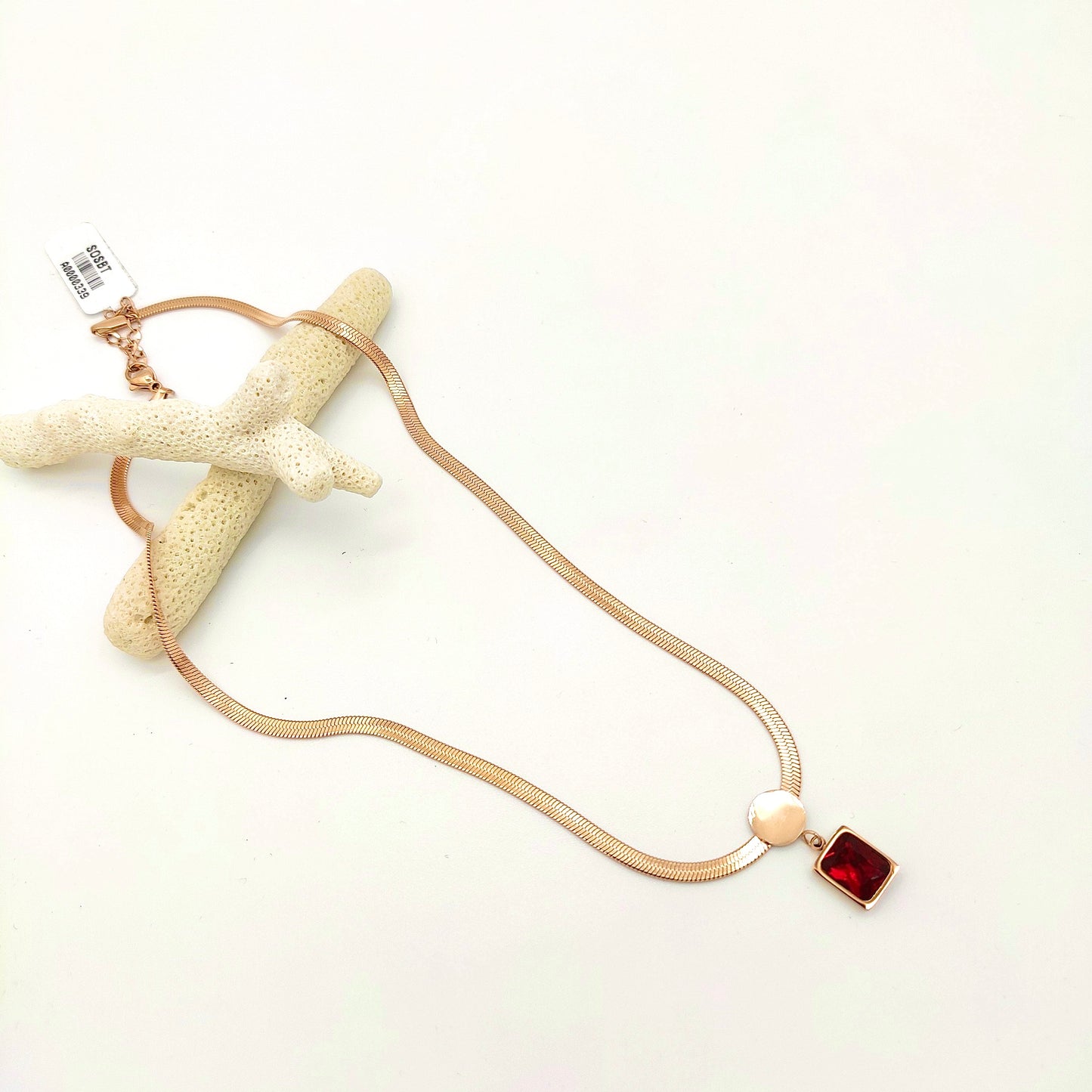 Red Zirconia Pendant