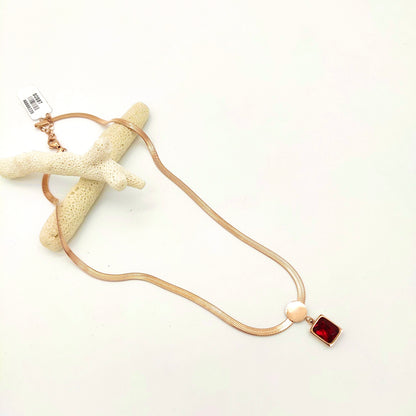 Red Zirconia Pendant