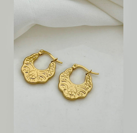 Texture Flat Hoops