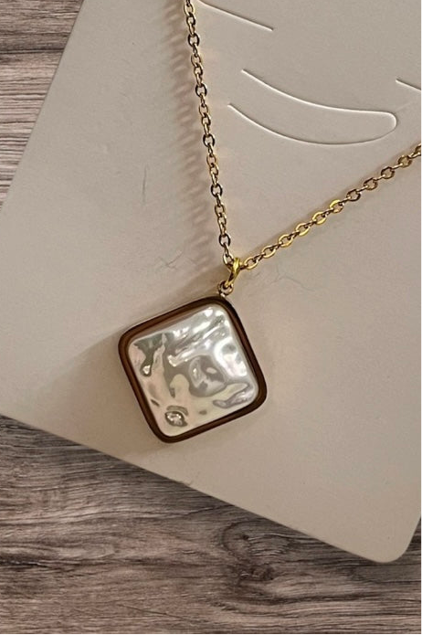 Opal Textured Pendant