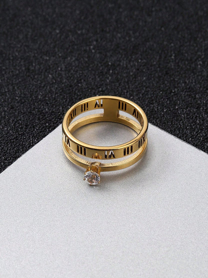 Diamond Rome Ring