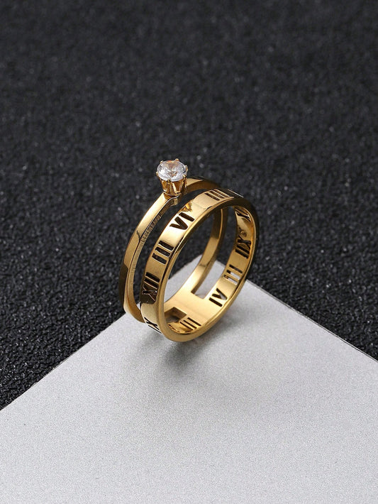 Diamond Rome Ring