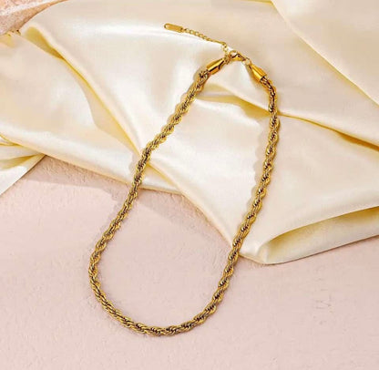 Twisted Gold Chain