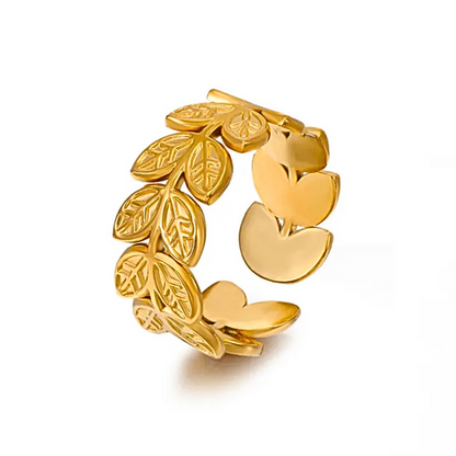 Indian Hanna Leafy Ring (Adjustable)