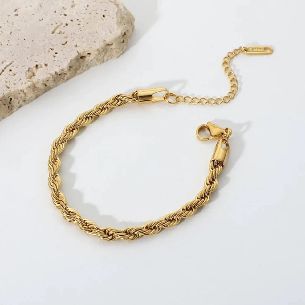 Twisted Gold Bracelet