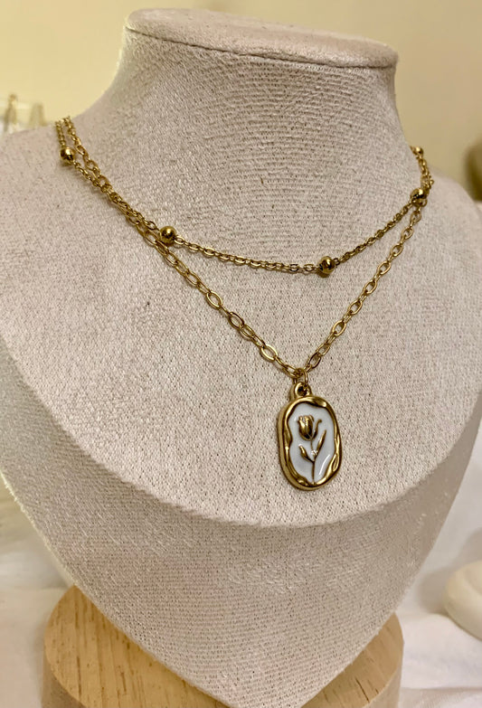 Floral Double Chain