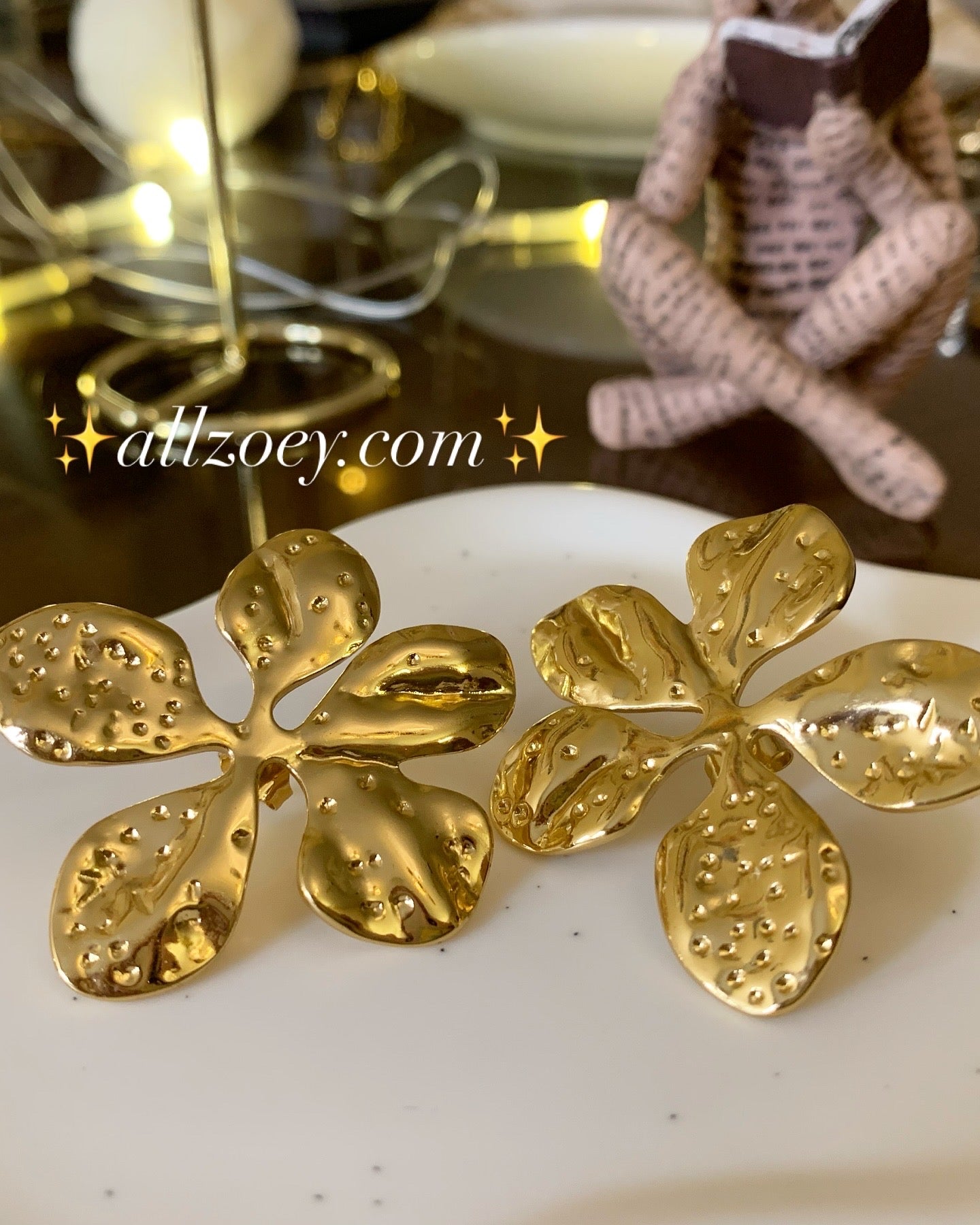 Vintage Floral Studs