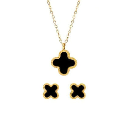 Four Leaf Clover Set (Black)