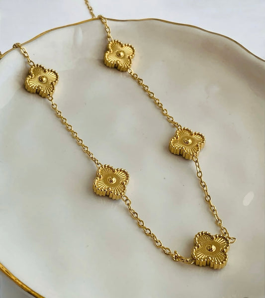 Gold Clover Necklace