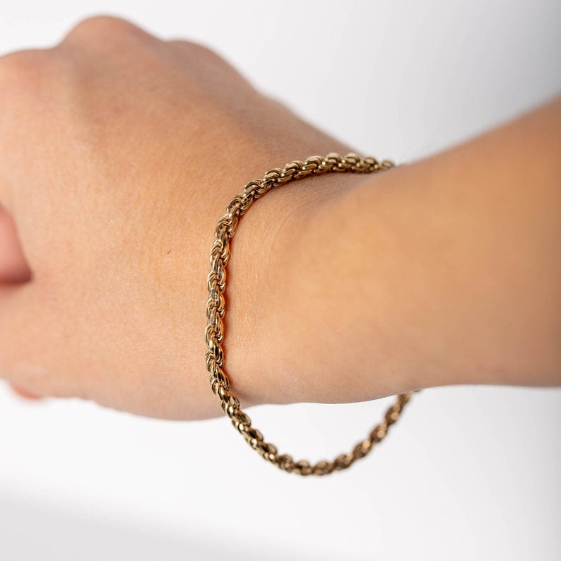 Twisted Gold Bracelet