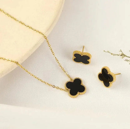 Four Leaf Clover Set (Black)