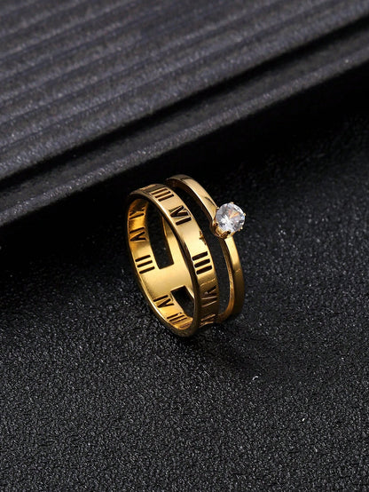 Diamond Rome Ring