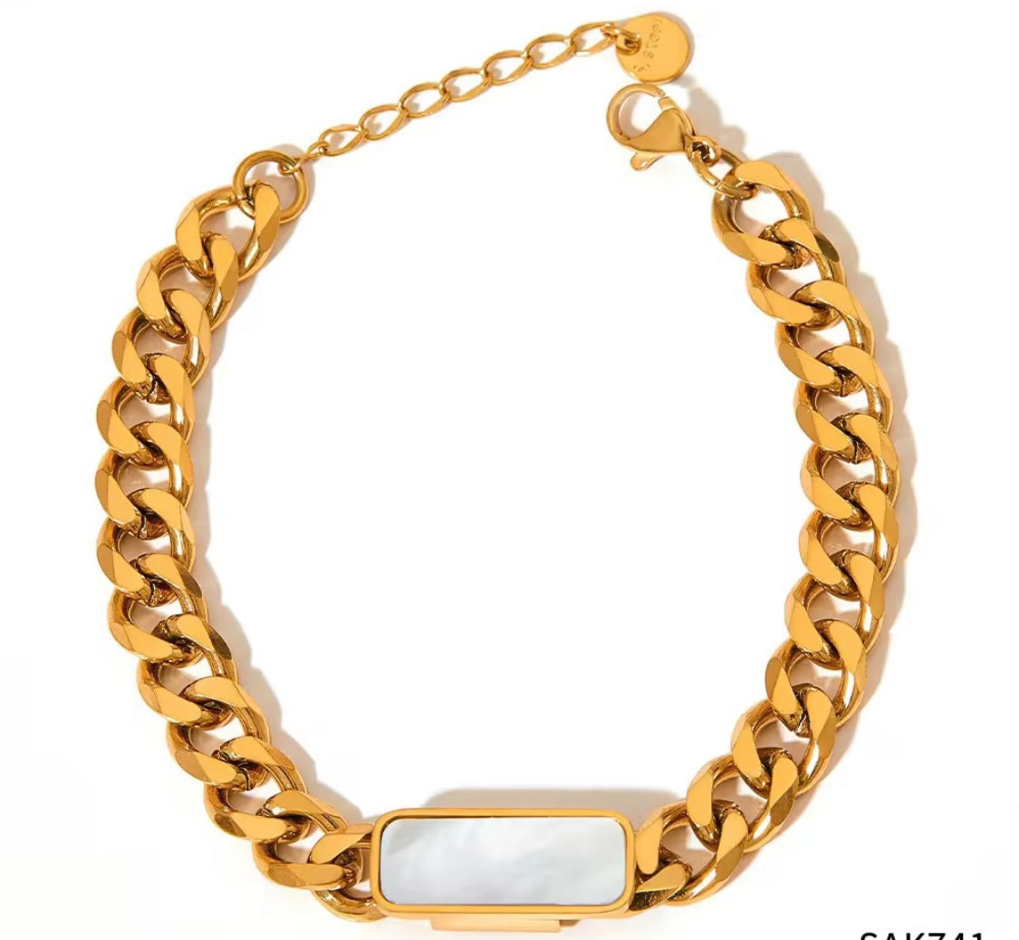 Onyx Bar Bracelet