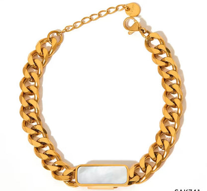 Onyx Bar Bracelet