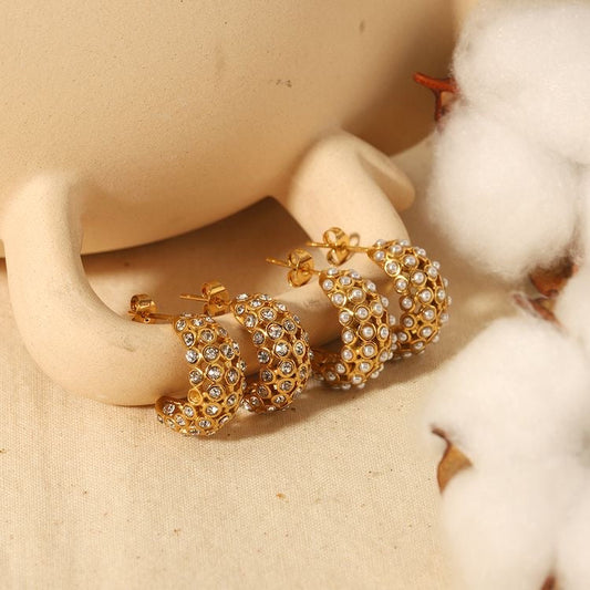 Lala Gold Studs