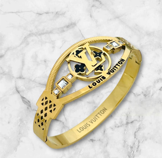 Lv Luxury Gold Handcuff