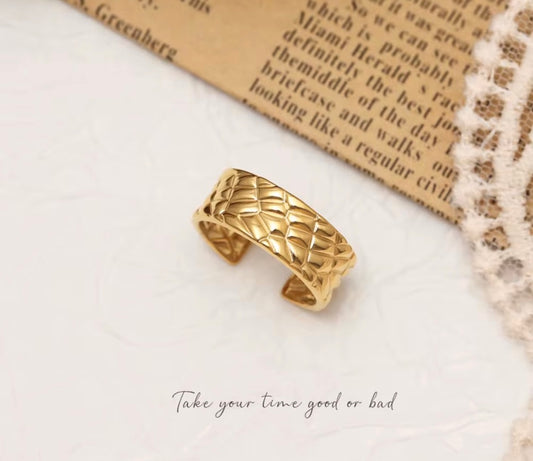 Honeycomb Ring (Adjustable)