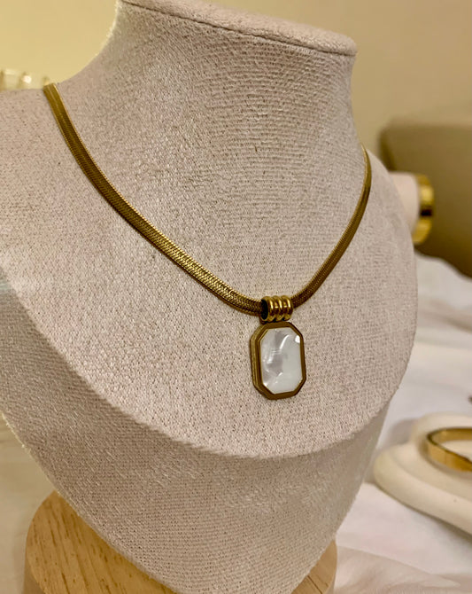 Annie white Pendant