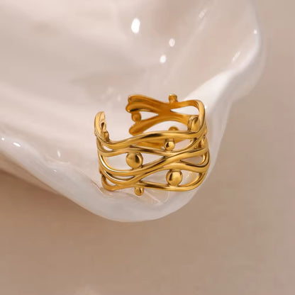 Twisted Wave Ring (Adjustable)