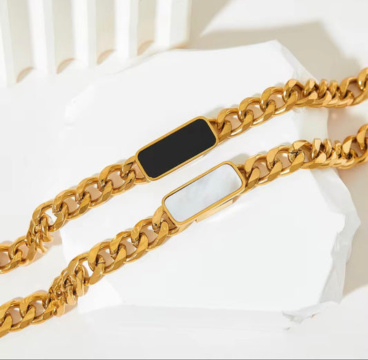 Onyx Bar Bracelet